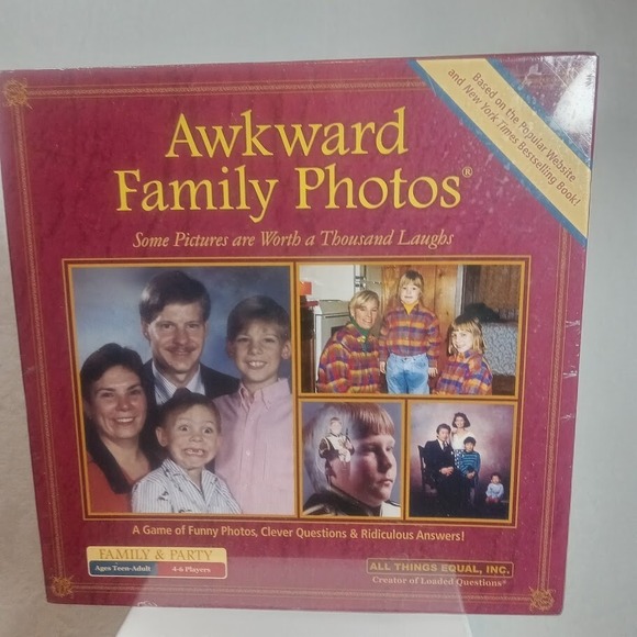 All Things Equal, Inc. Other - NEW Awkward Family Photos Game Family and Party Sealed - Teen-Adult 4-6 Players